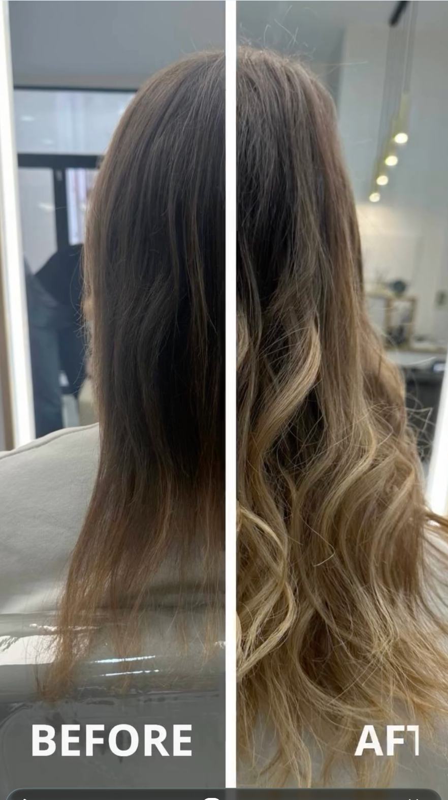 Микрокапсульное наращивание блонд