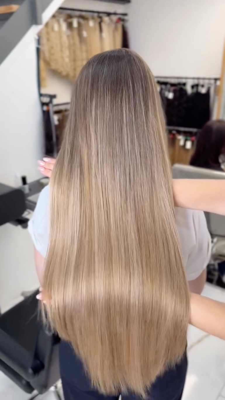 Наращивание на темные волосы LALA